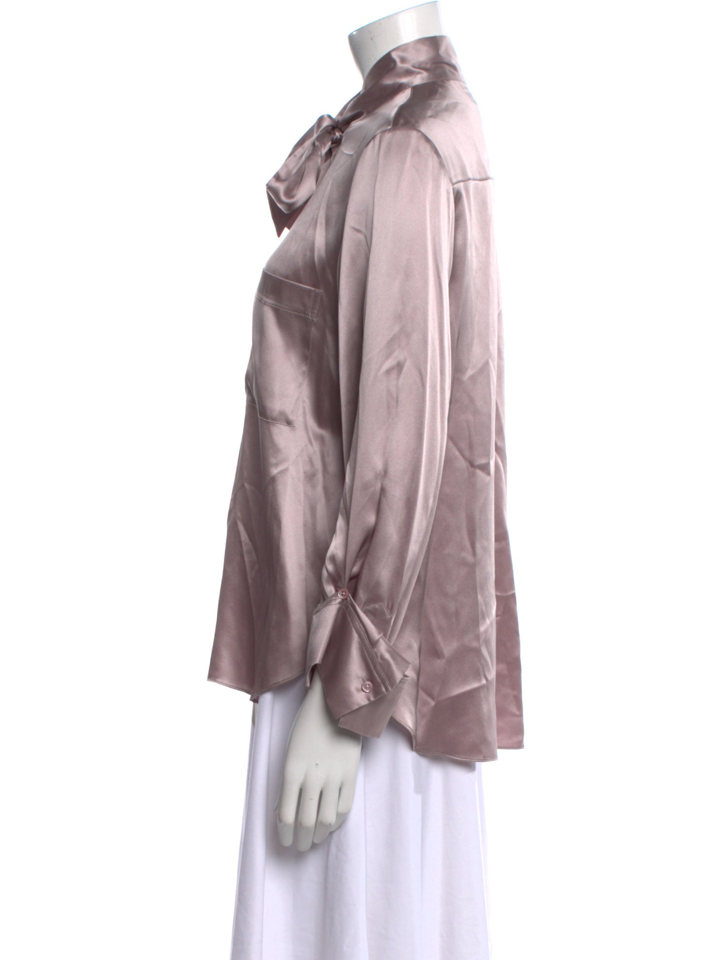 TWP Silk Long Sleeve Button-Up Top w/ Tags