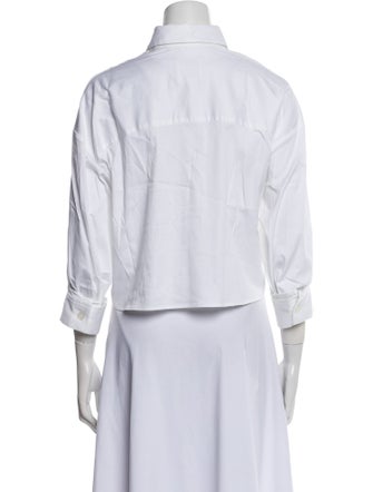 TWP Three-Quarter Sleeve Button-Up Top