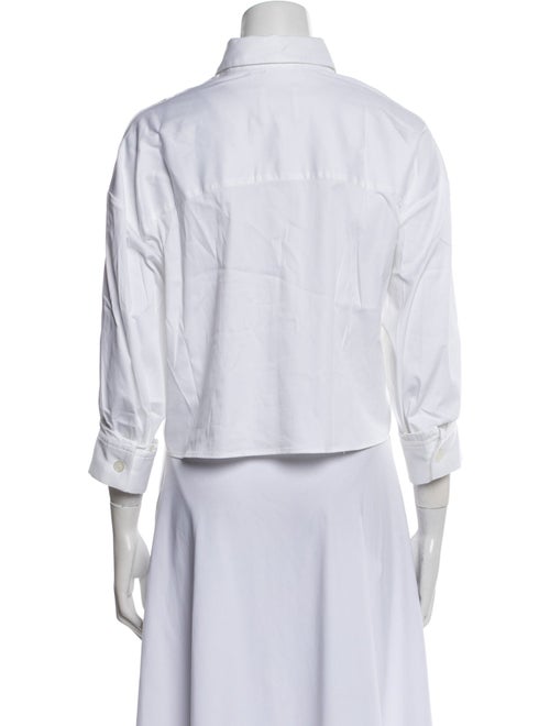 TWP Three-Quarter Sleeve Button-Up Top