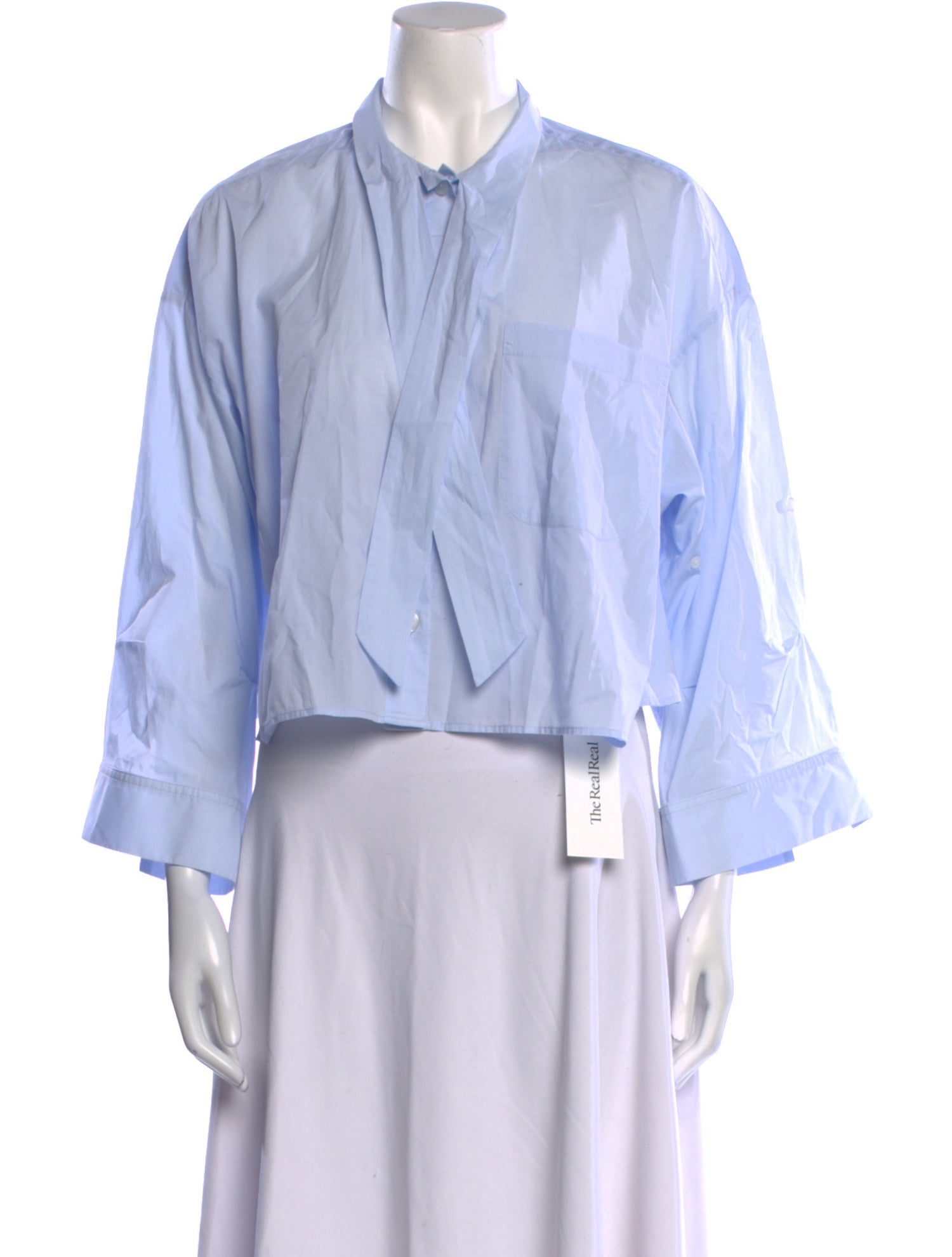 TWP Mock Neck Three-Quarter Sleeve Top