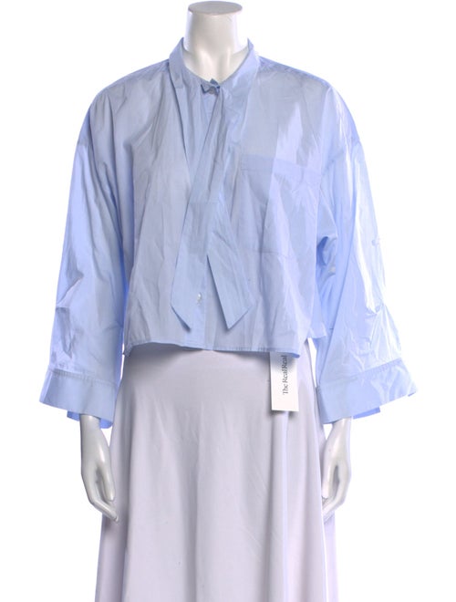 TWP Mock Neck Three-Quarter Sleeve Top