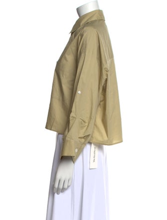 TWP Three-Quarter Sleeve Crop Top