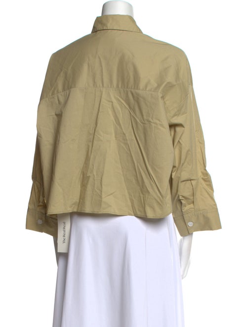 TWP Three-Quarter Sleeve Crop Top