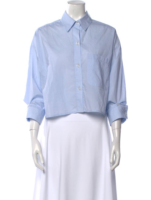 TWP Three-Quarter Sleeve Crop Top