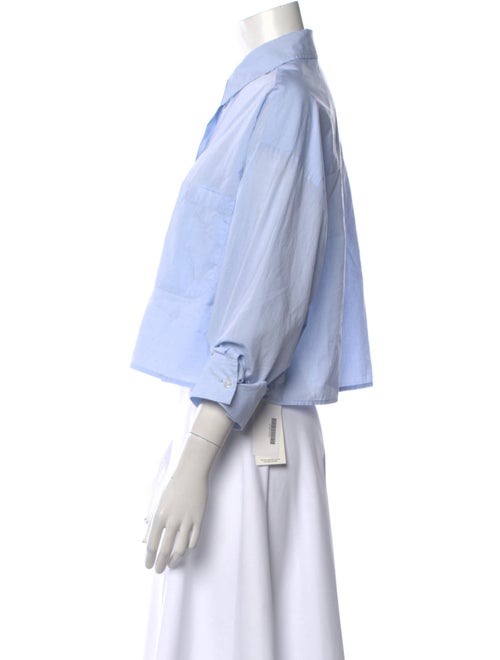 TWP Three-Quarter Sleeve Crop Top