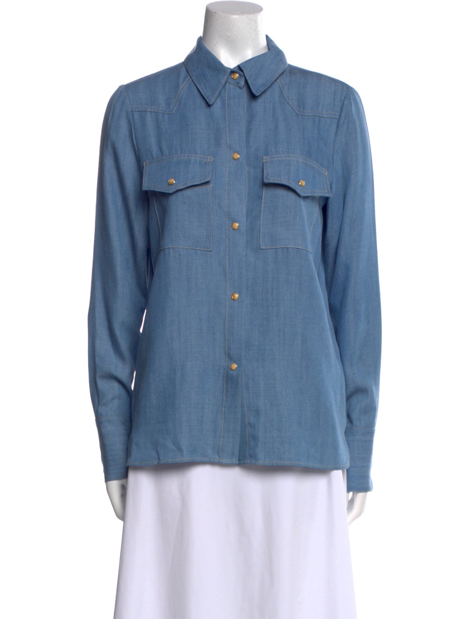 TWP Long Sleeve Button-Up Top