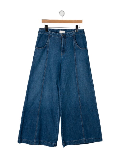 TWP High-Rise Wide Leg Jeans