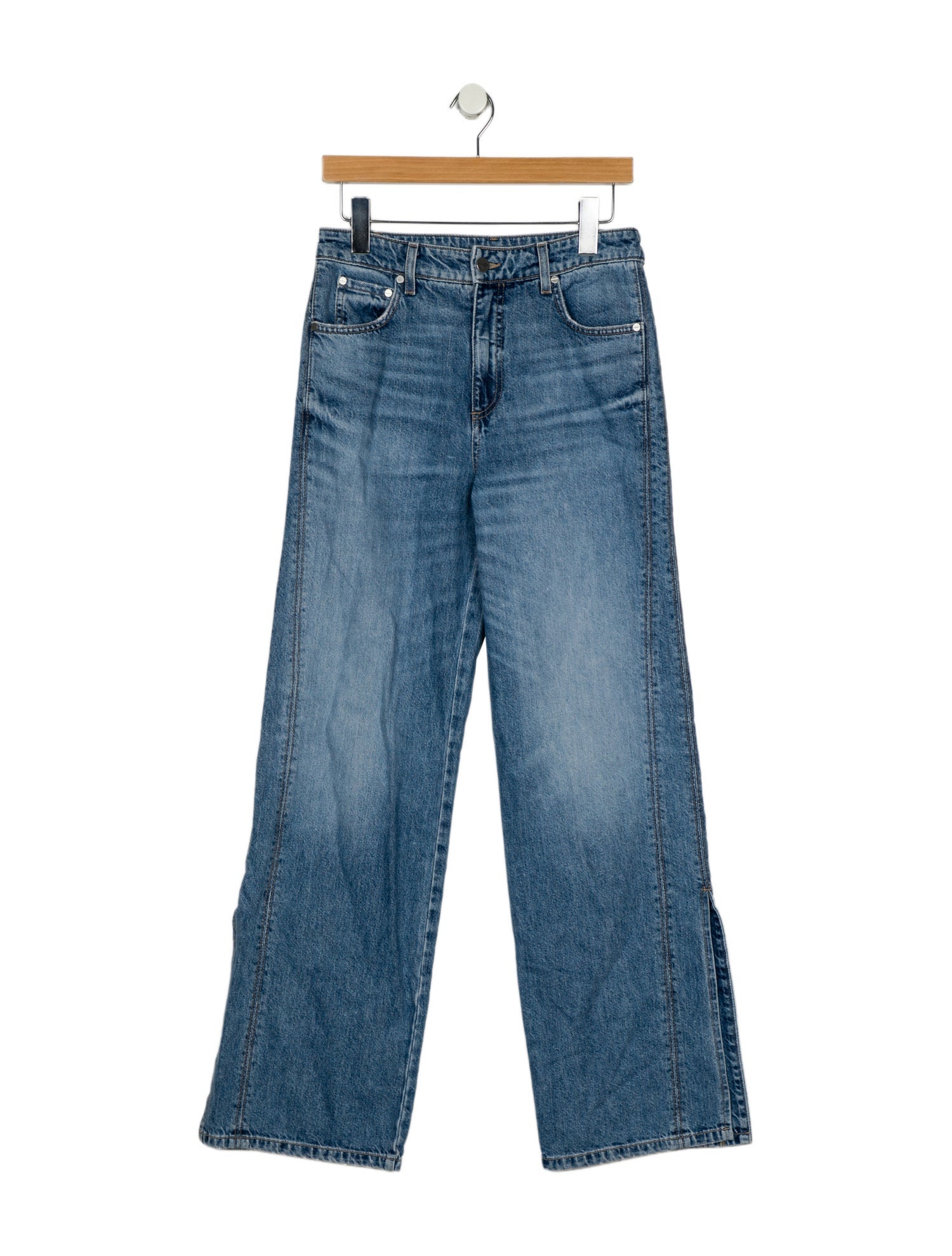 TWP High-Rise Wide Leg Jeans