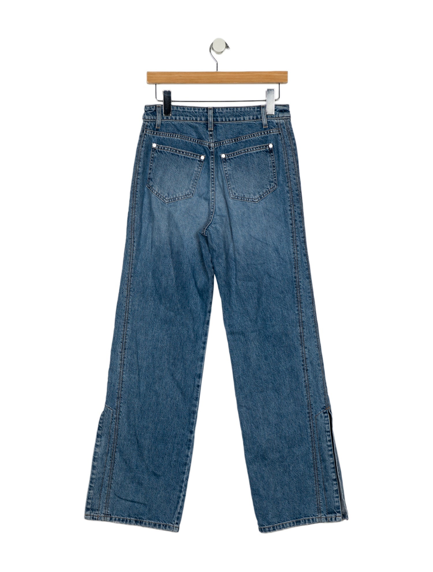 TWP High-Rise Wide Leg Jeans