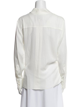 TWP Silk Long Sleeve Button-Up Top