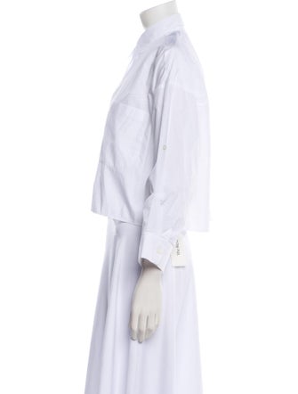 TWP Three-Quarter Sleeve Crop Top