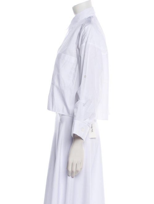 TWP Three-Quarter Sleeve Crop Top