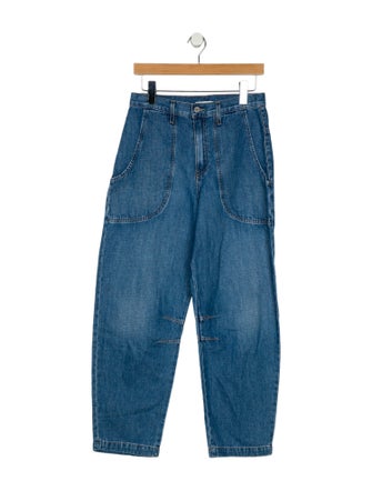 TWP High-Rise Straight Leg Jeans