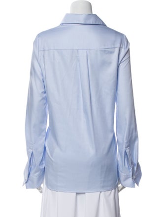 TWP V-Neck Long Sleeve Button-Up Top