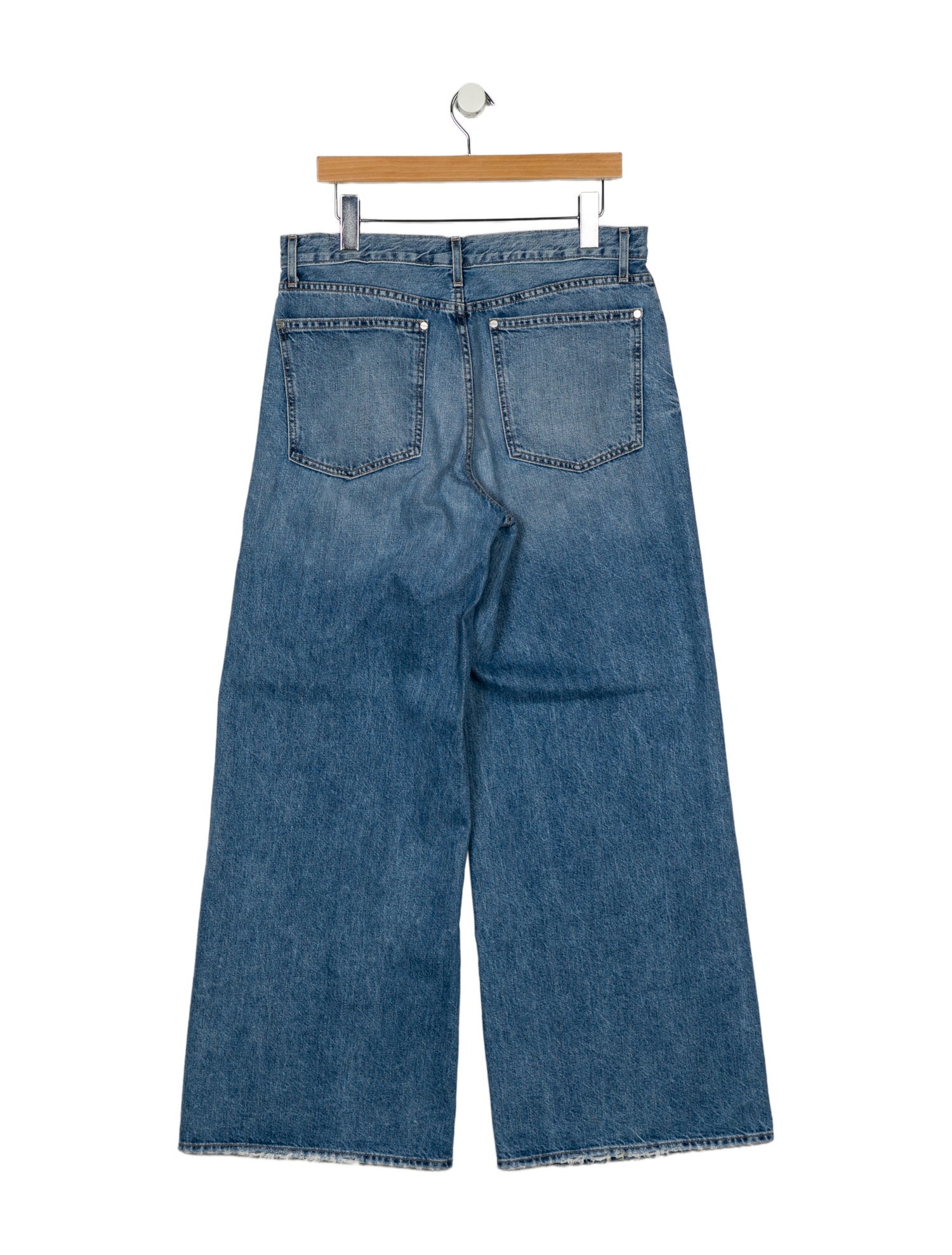 TWP Mid-Rise Wide Leg Jeans