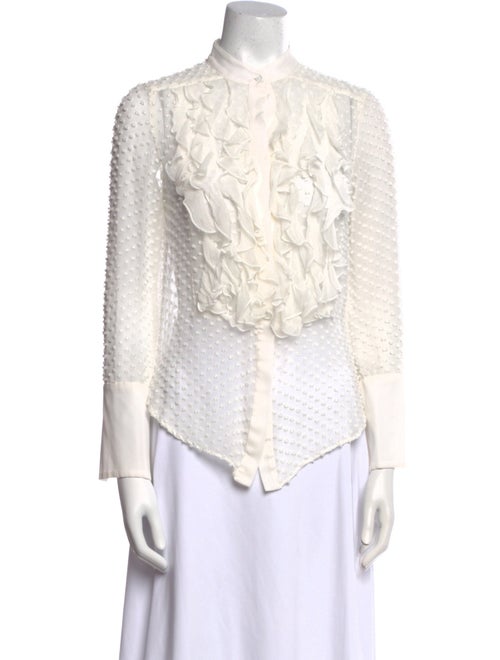 TWP Silk Lace Pattern Blouse