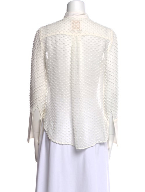 TWP Silk Lace Pattern Blouse