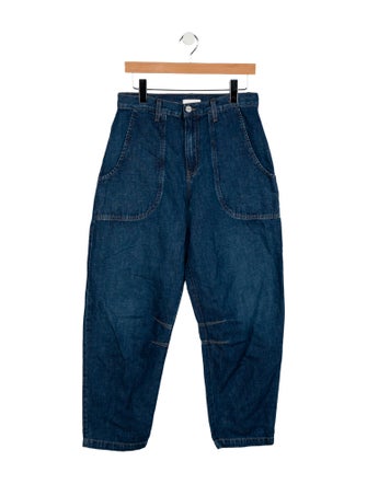 TWP High-Rise Straight Leg Jeans