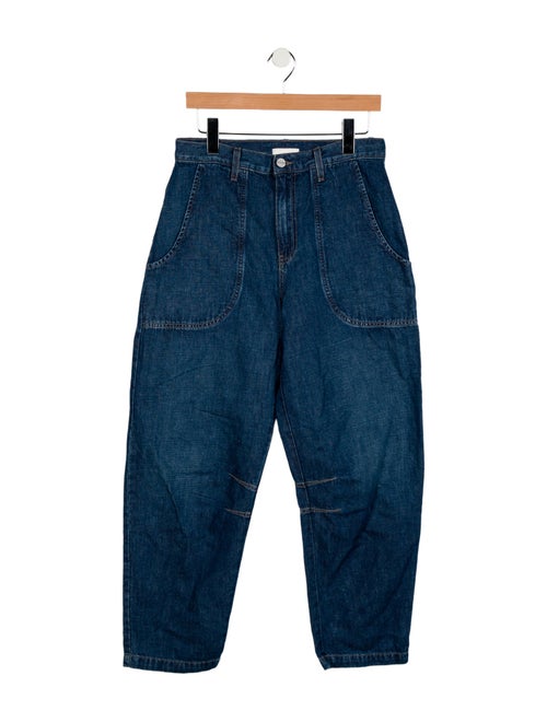 TWP High-Rise Straight Leg Jeans