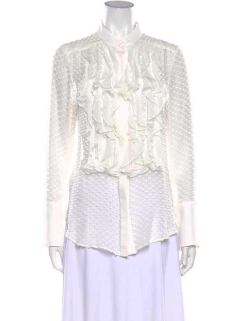 TWP Silk Mock Neck Blouse