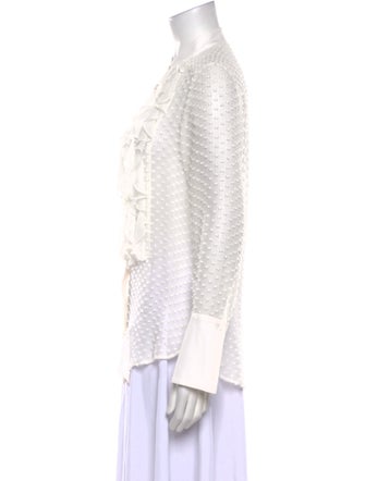 TWP Silk Mock Neck Blouse