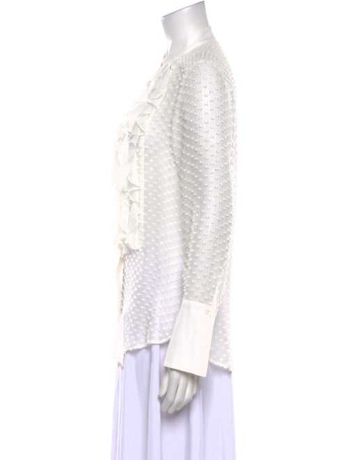 TWP Silk Mock Neck Blouse