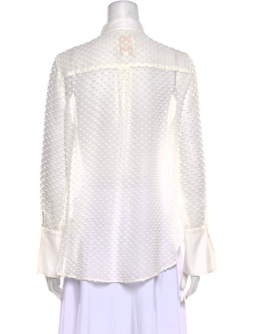 TWP Silk Mock Neck Blouse