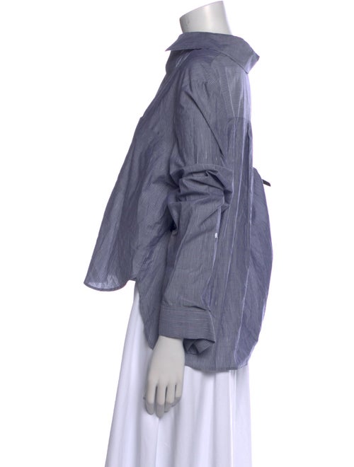 TWP Striped Long Sleeve Crop Top