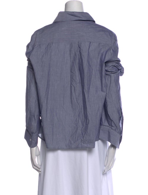 TWP Striped Long Sleeve Crop Top