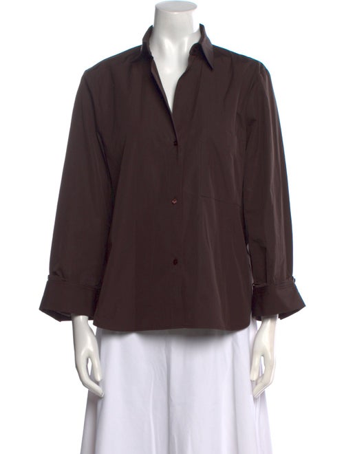 TWP Three-Quarter Sleeve Button-Up Top