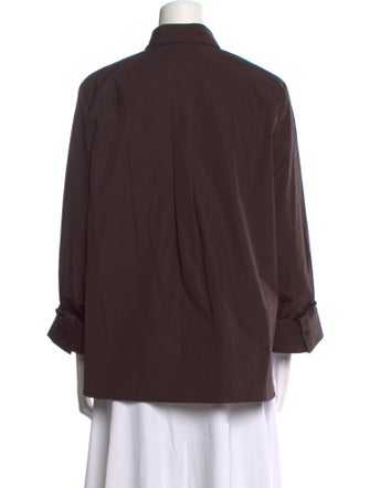 TWP Three-Quarter Sleeve Button-Up Top