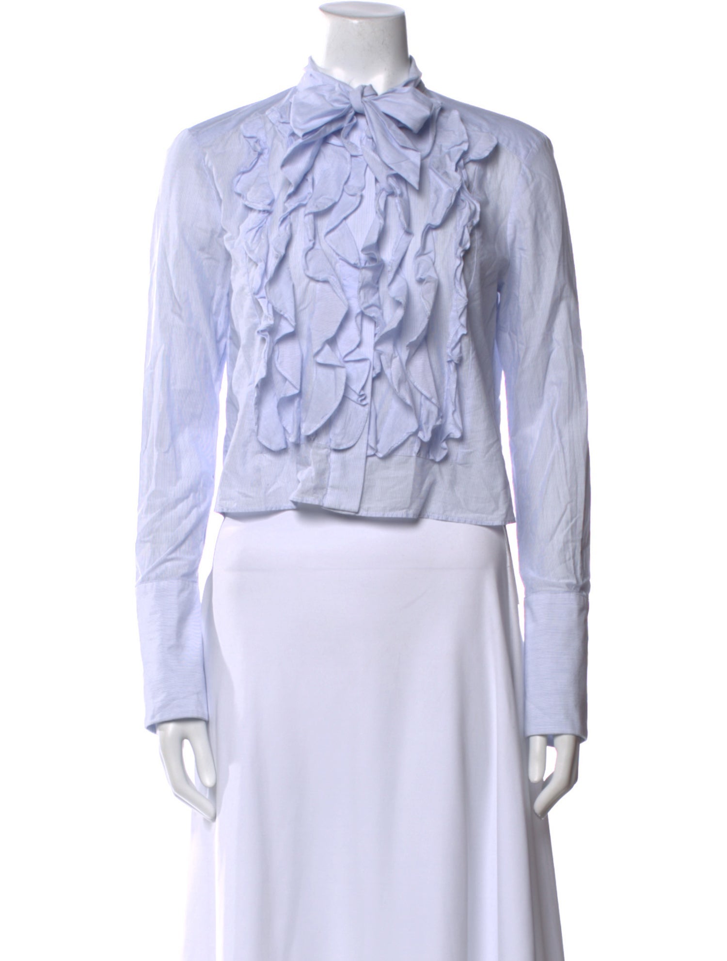 TWP Mock Neck Long Sleeve Crop Top