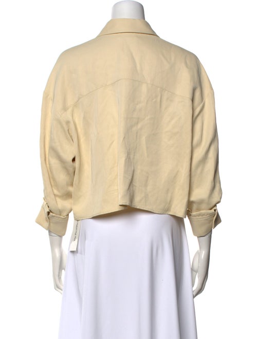 TWP Three-Quarter Sleeve Crop Top