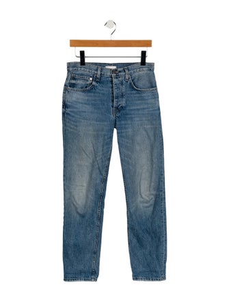 TWP High-Rise Straight Leg Jeans