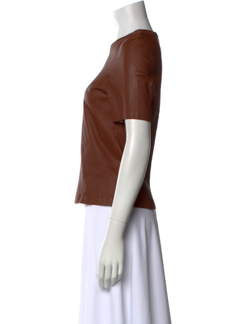 TWP Lambskin Crew Neck Top