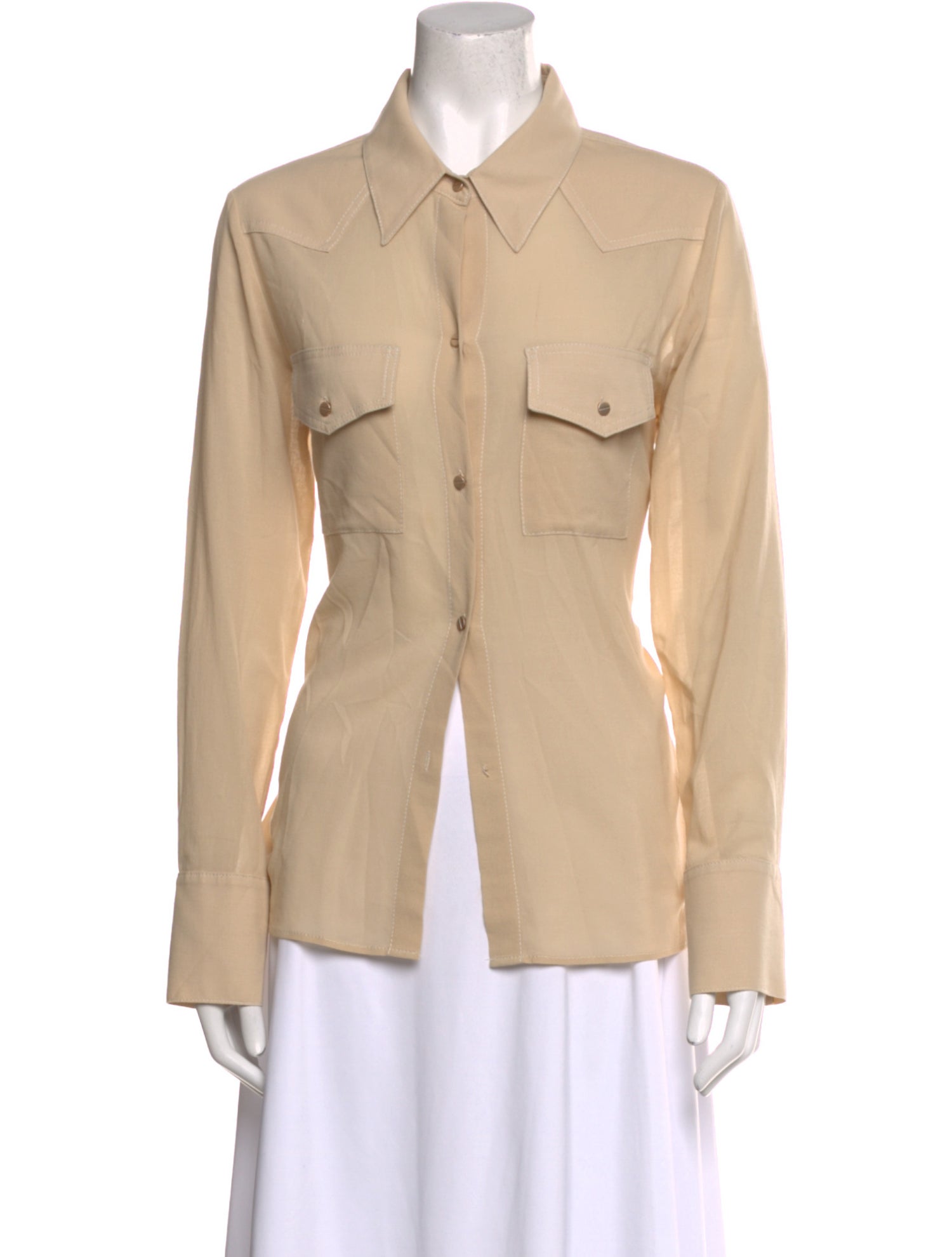 TWP Long Sleeve Button-Up Top