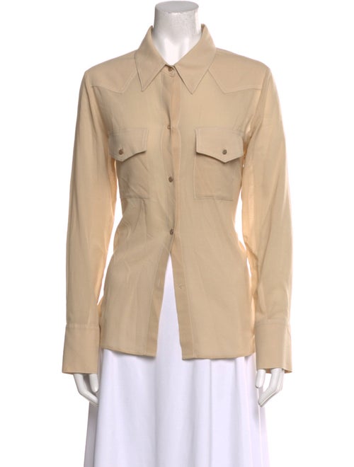 TWP Long Sleeve Button-Up Top