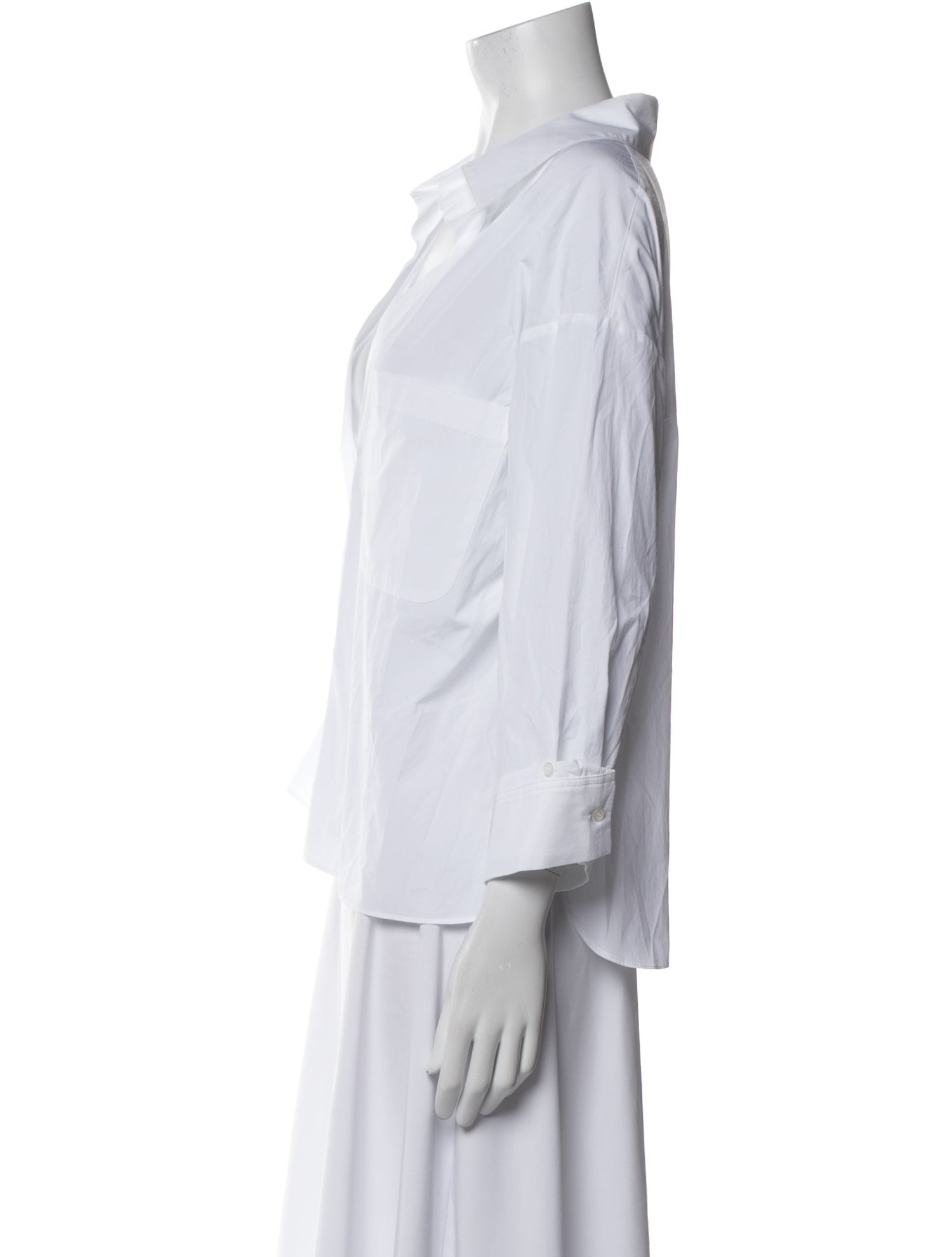 TWP V-Neck Three-Quarter Sleeve Button-Up Top w/ Tags