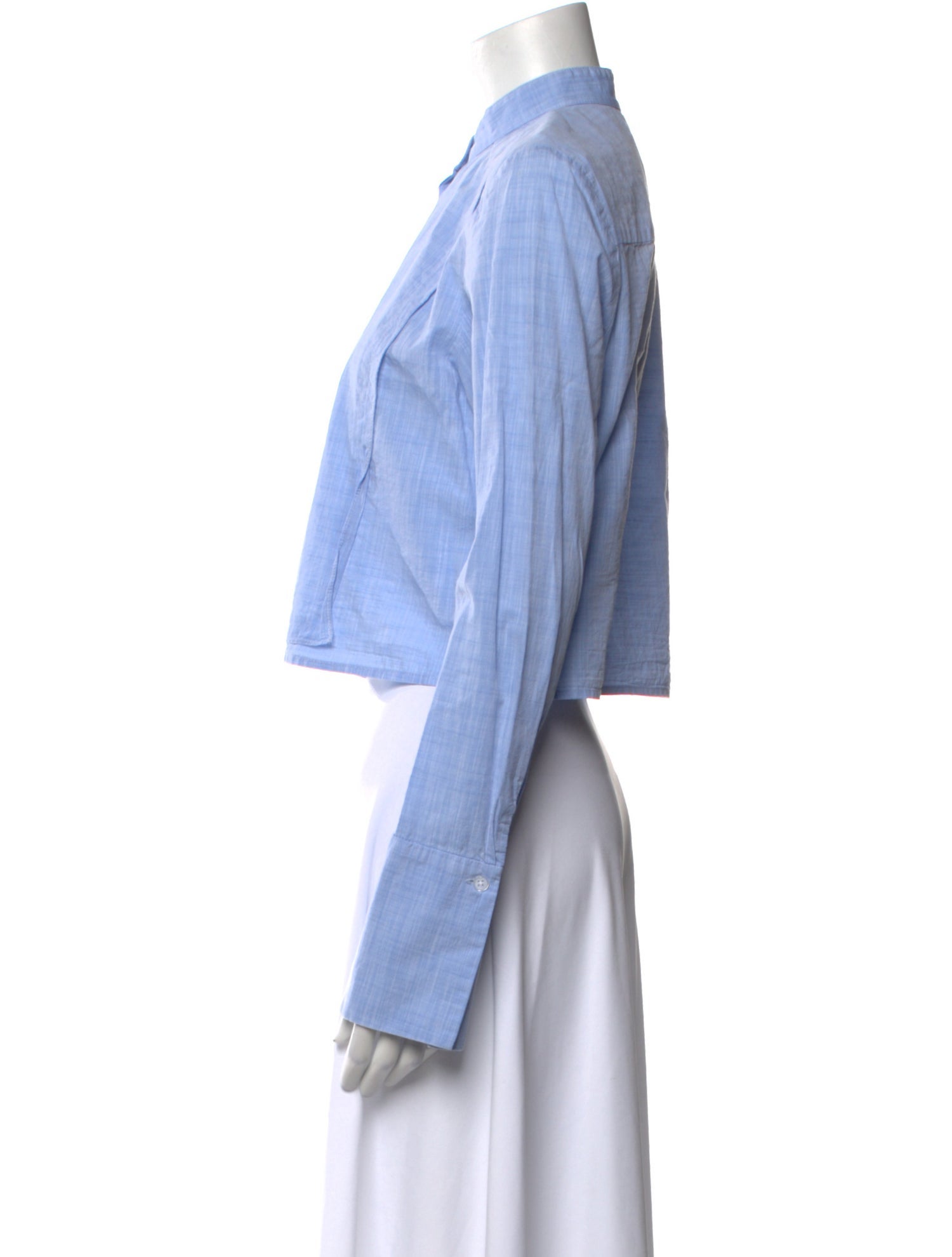 TWP Mock Neck Long Sleeve Crop Top