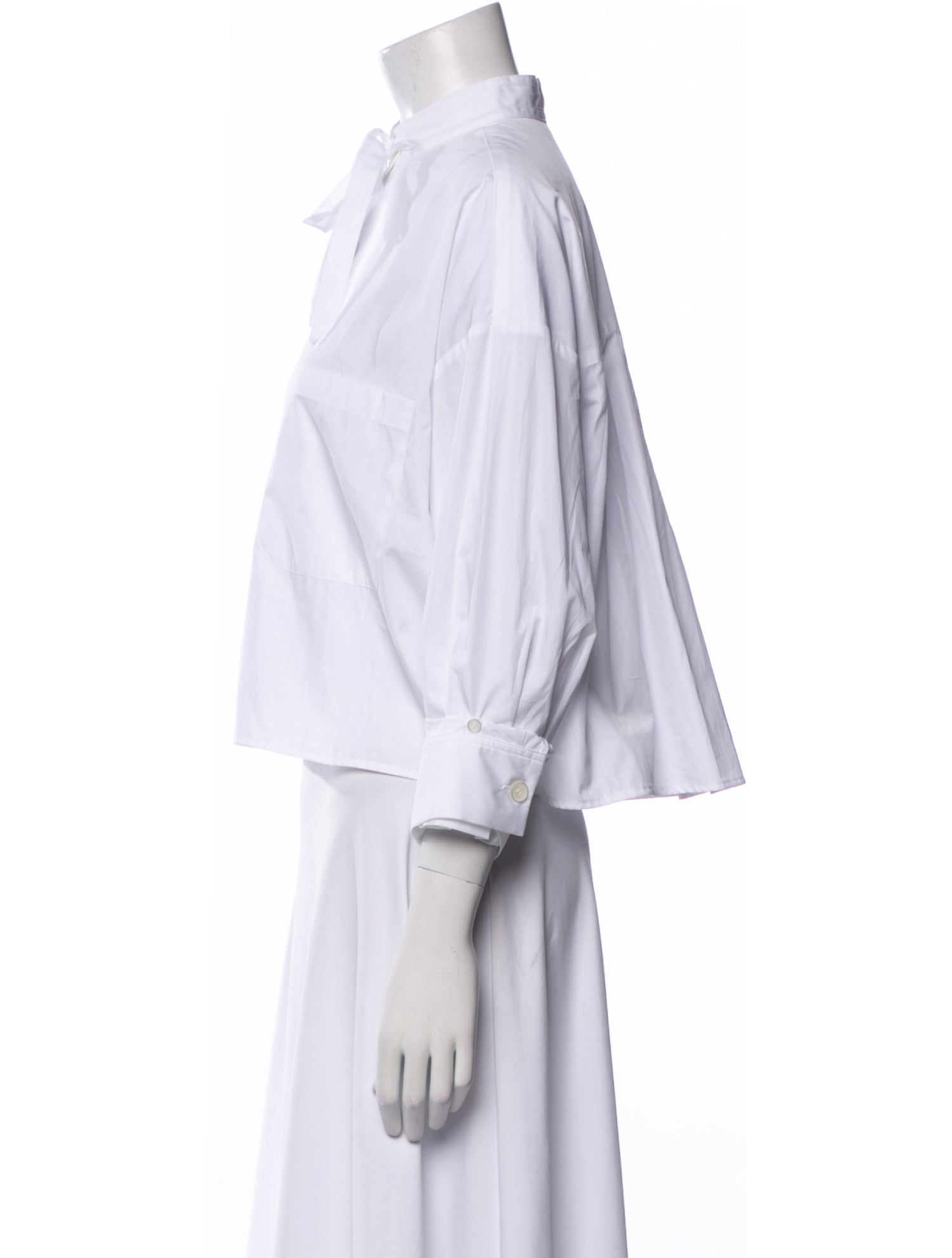 TWP Three-Quarter Sleeve Button-Up Top