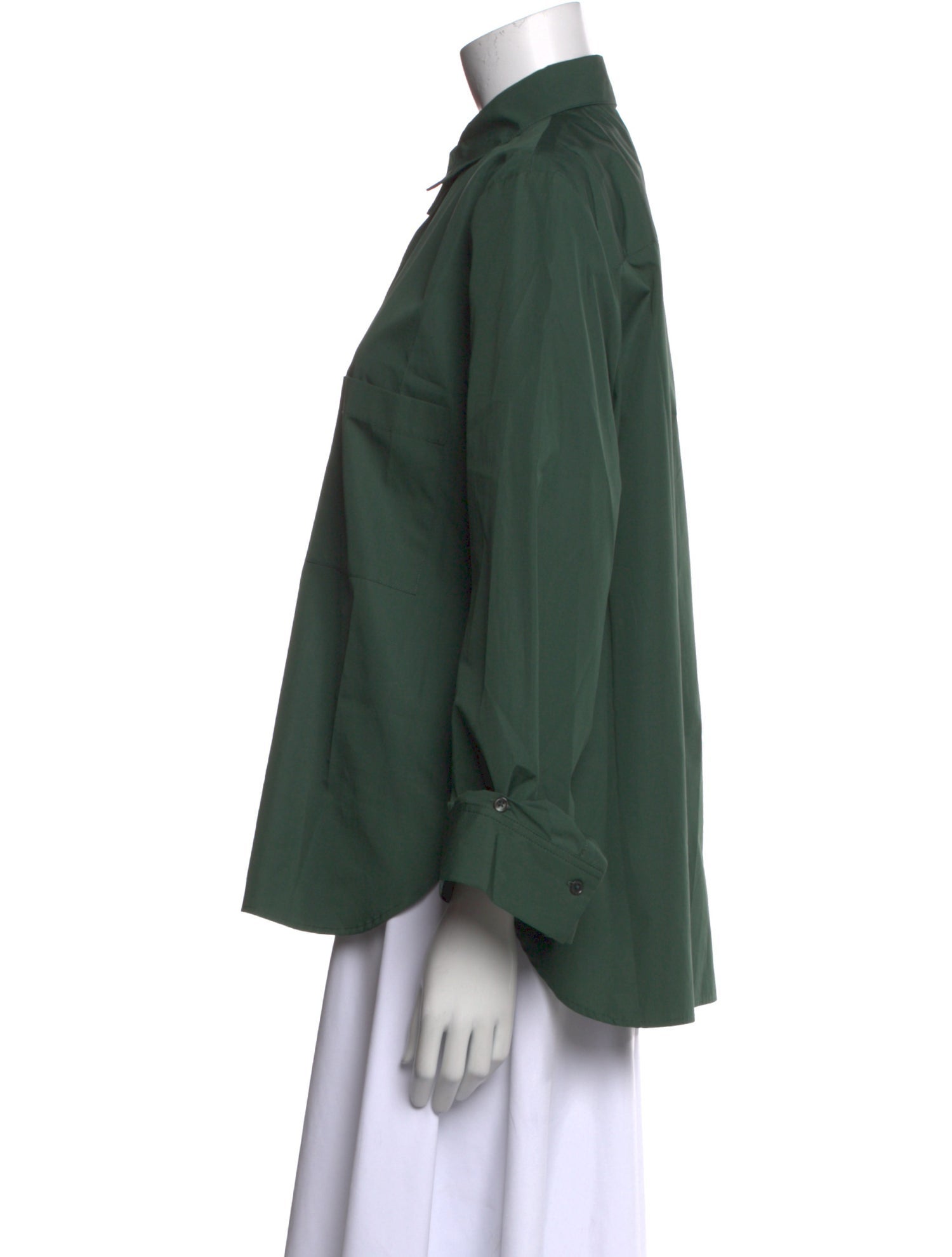 TWP Three-Quarter Sleeve Button-Up Top