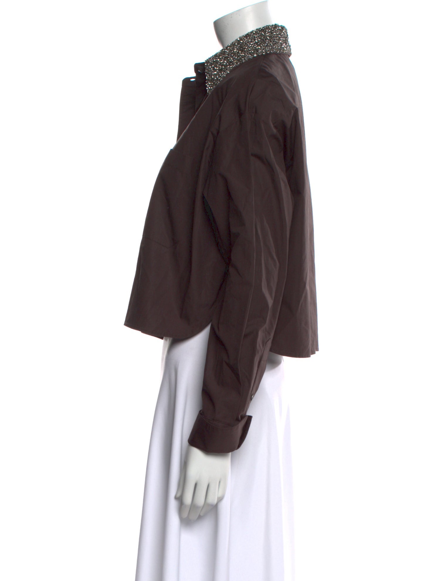 TWP Long Sleeve Crop Top