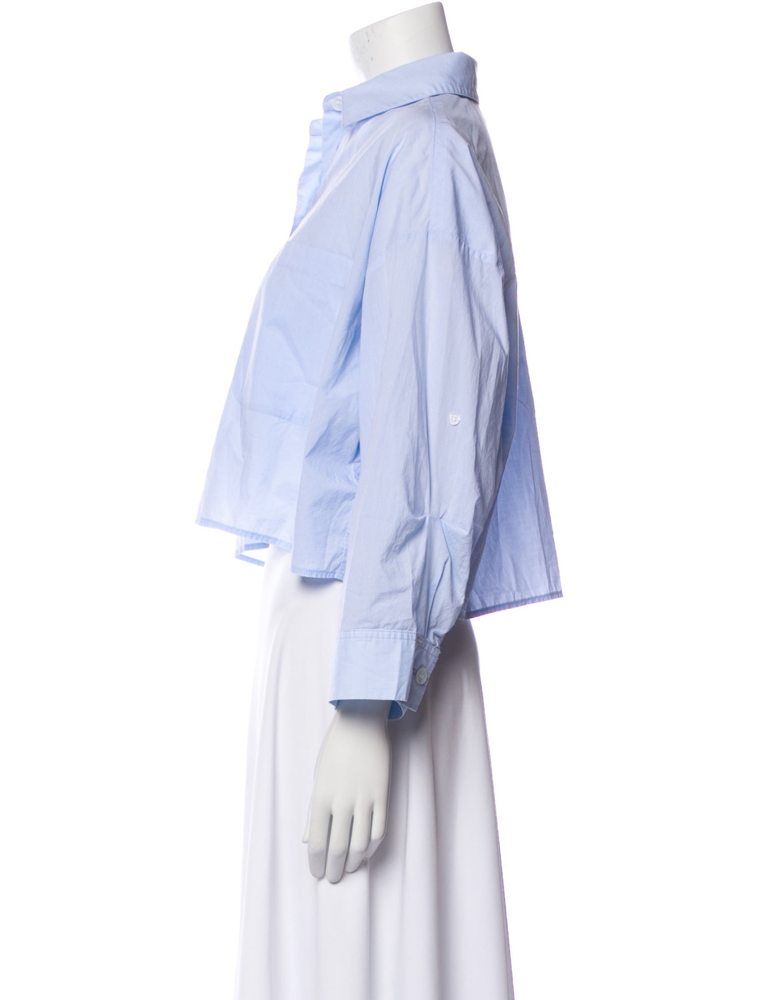 TWP Long Sleeve Crop Top