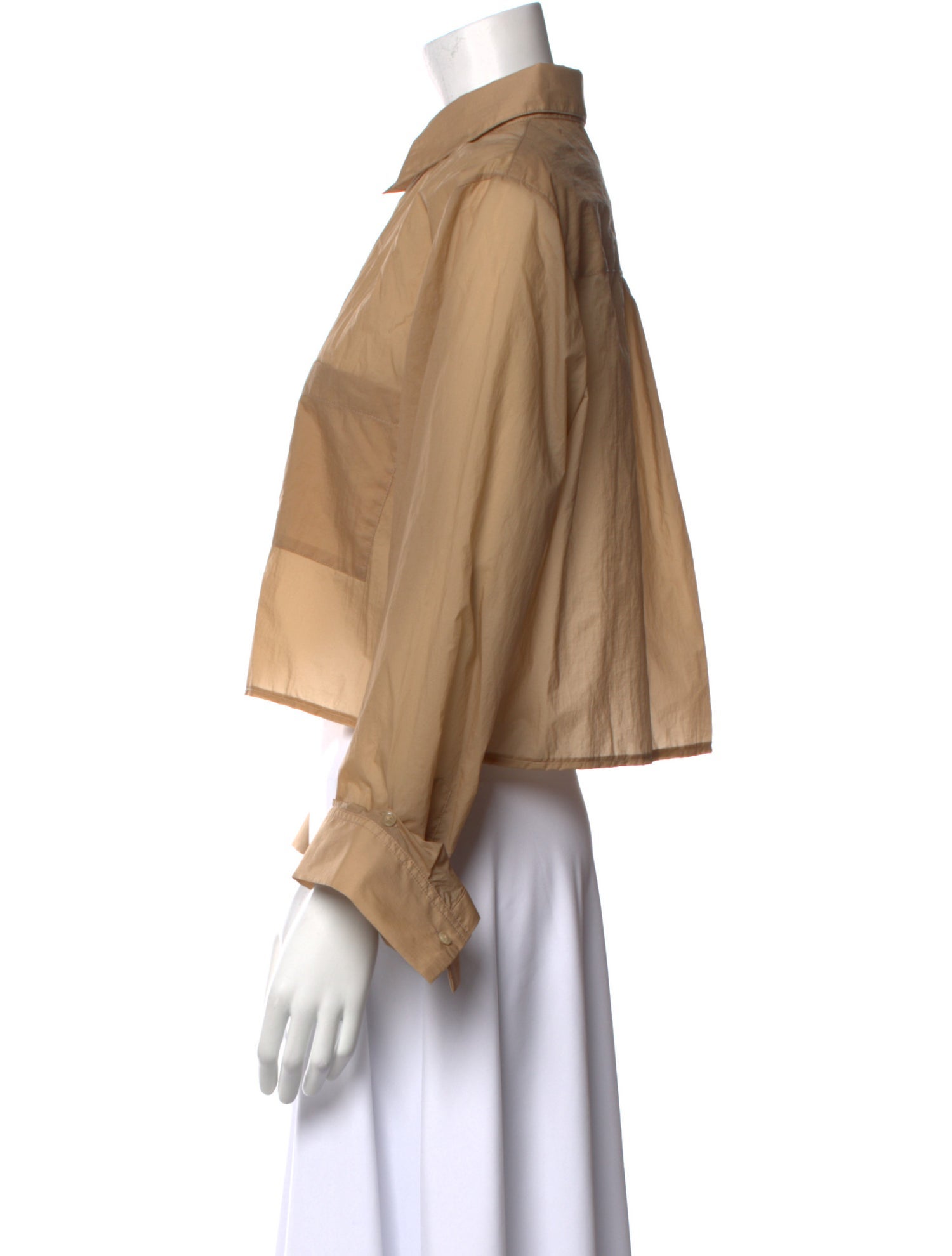 TWP Long Sleeve Crop Top