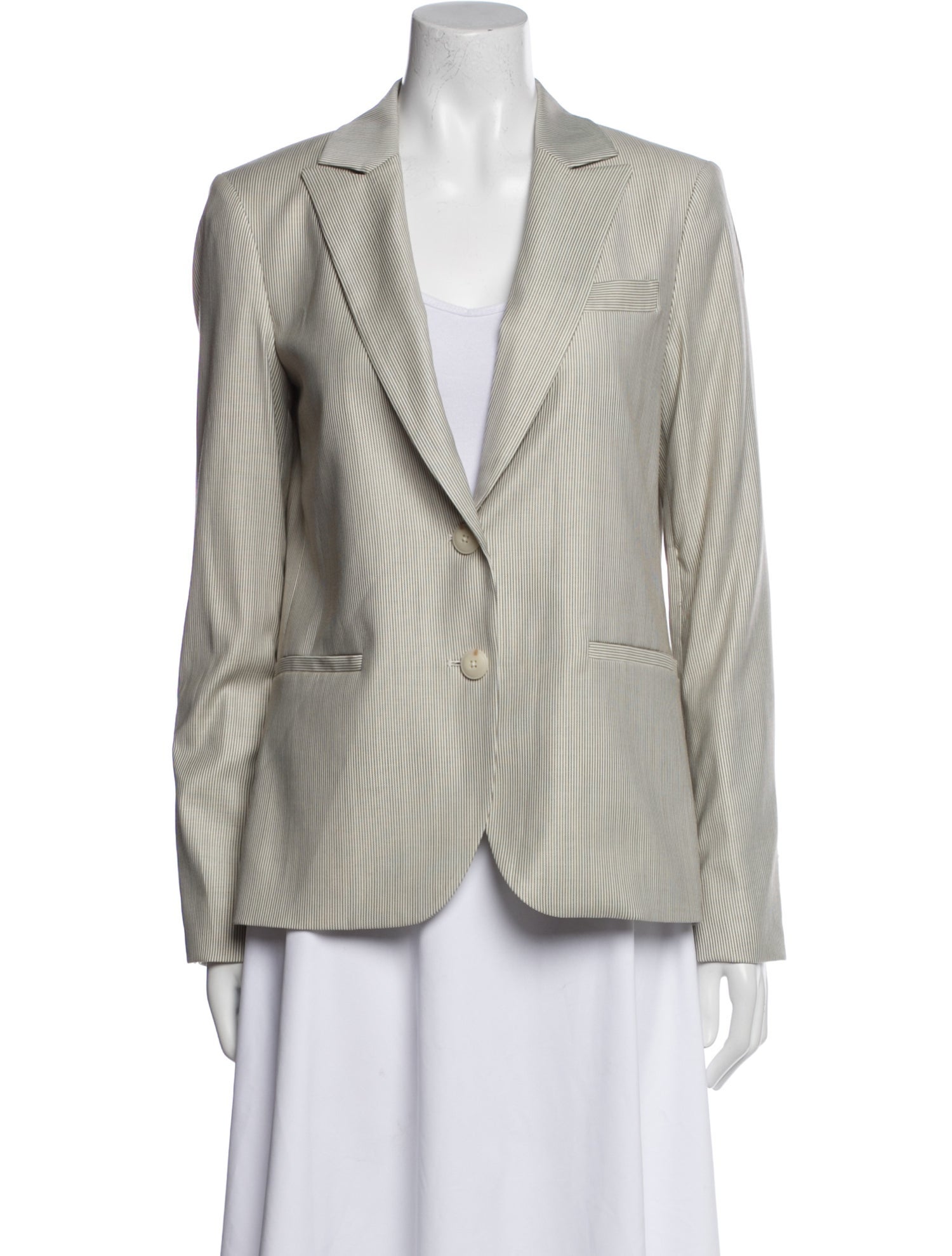 TWP Virgin Wool Striped Blazer