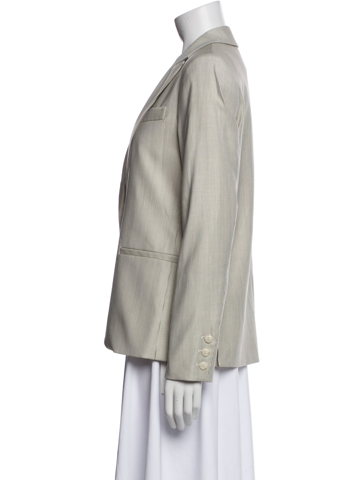 TWP Virgin Wool Striped Blazer