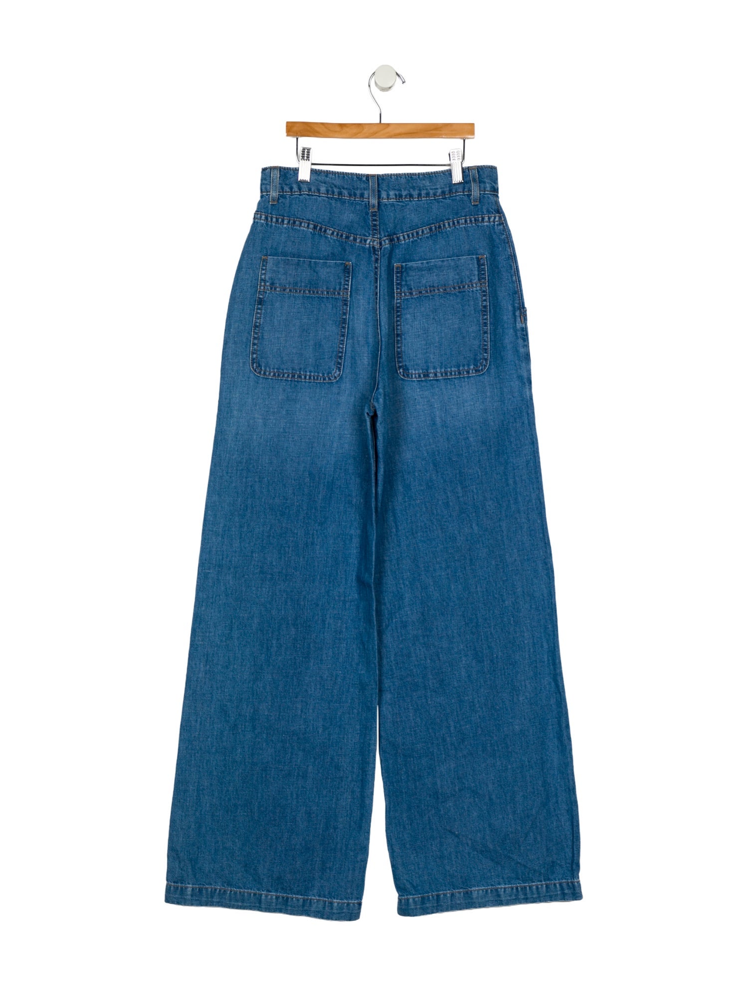 TWP High-Rise Wide Leg Jeans