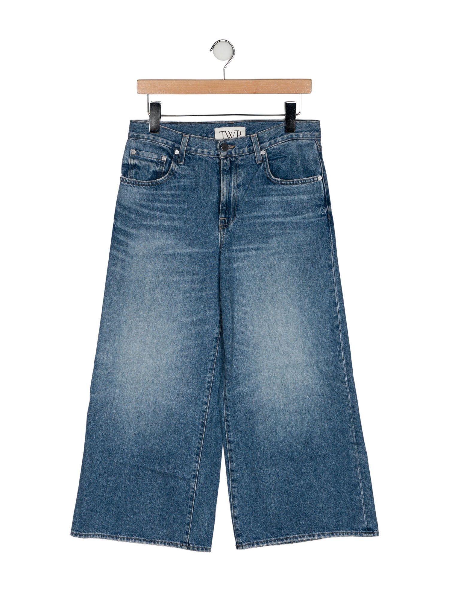 TWP High-Rise Wide Leg Jeans