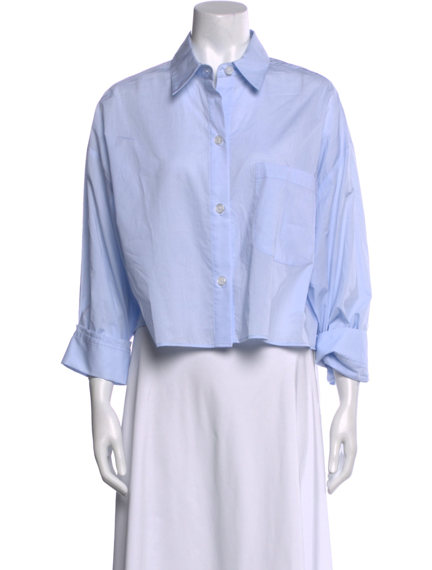 TWP Three-Quarter Sleeve Button-Up Top w/ Tags