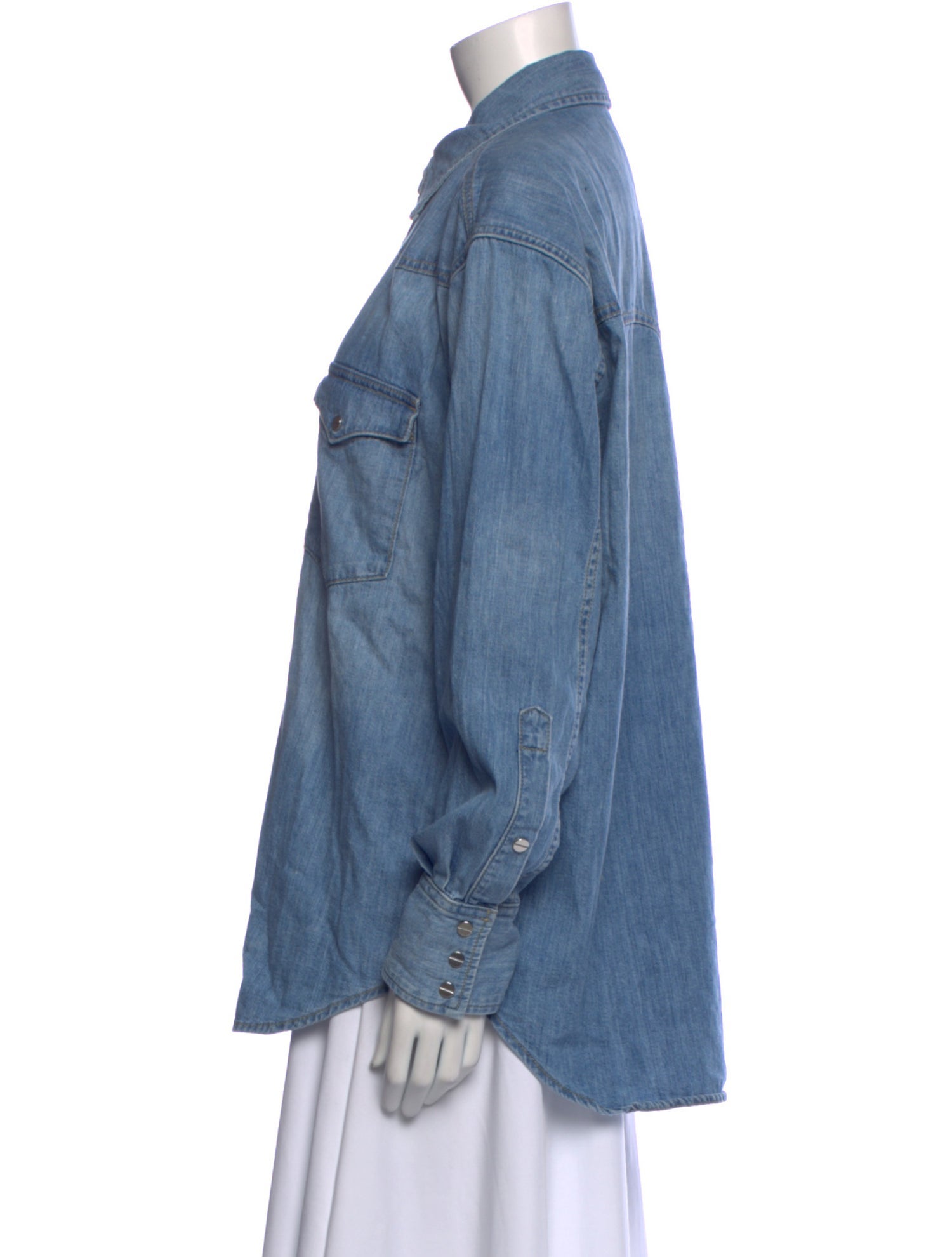 TWP Long Sleeve Button-Up Top